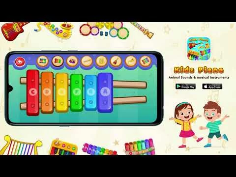 Kids Piano Animal Sounds & musical Instruments trailer