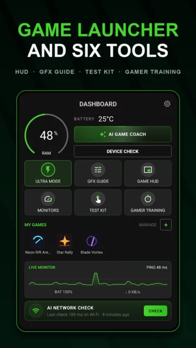 Game Mode: Launcher & HUD screenshot 1