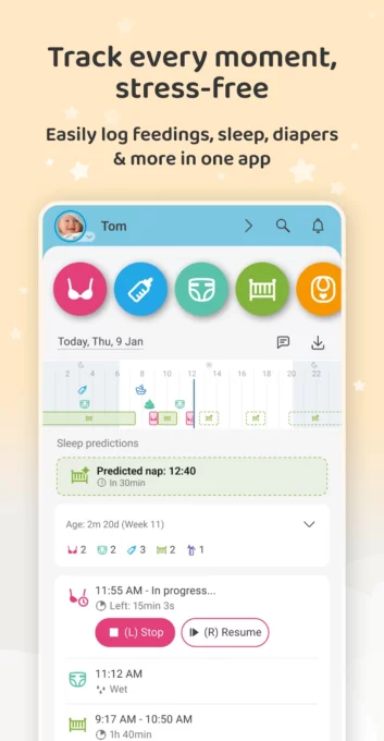 Baby Daybook - Newborn Tracker screenshot 2