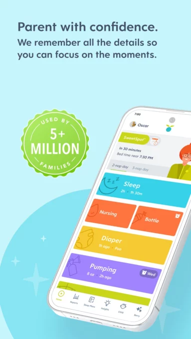 Huckleberry: Baby Tracker screenshot 1