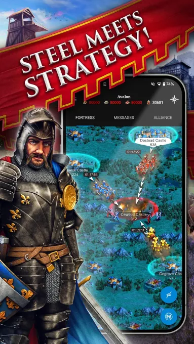 Lords & Knights - Medieval MMO screenshot 4
