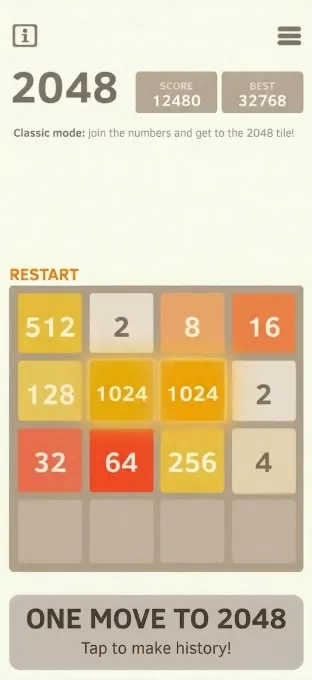 2048 Classic Puzzle screenshot 3