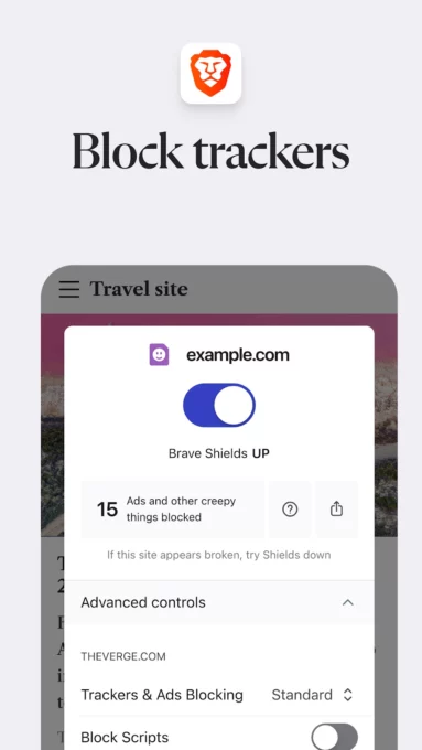 Brave Private Web Browser, VPN screenshot 4